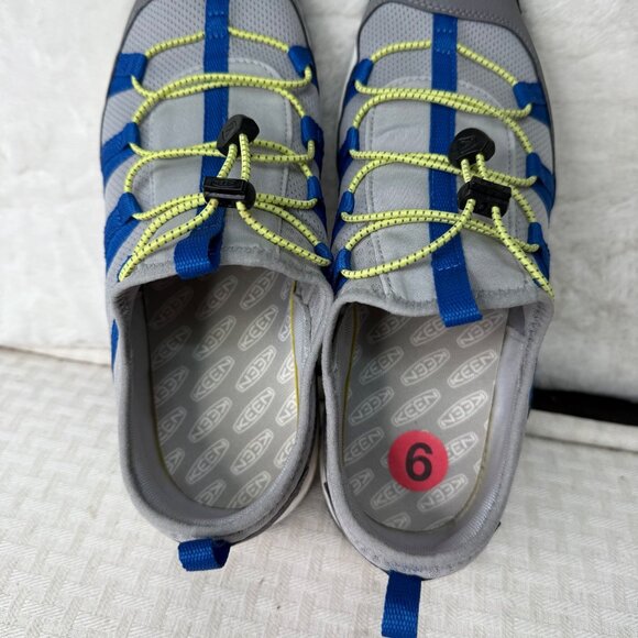 Keen Womens Gray & Blue Sports Shoes Size 6 Lace-Up Breathable Mesh Lightweight - Picture 6 of 8